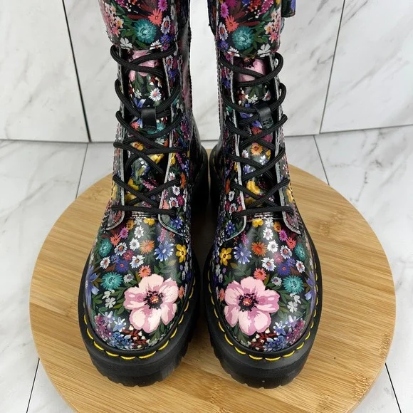 Dr. Doc Martens Jagger Wanderlust Womens Size 6 Leather 13" Platform Boots Shoes - Picture 4 of 14